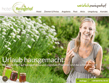 Tablet Screenshot of meringerhof.com